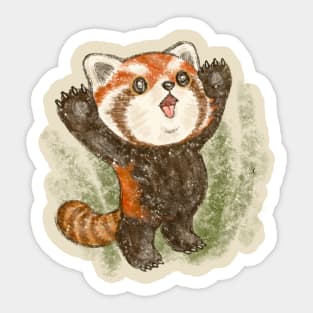 Banzai red panda Sticker